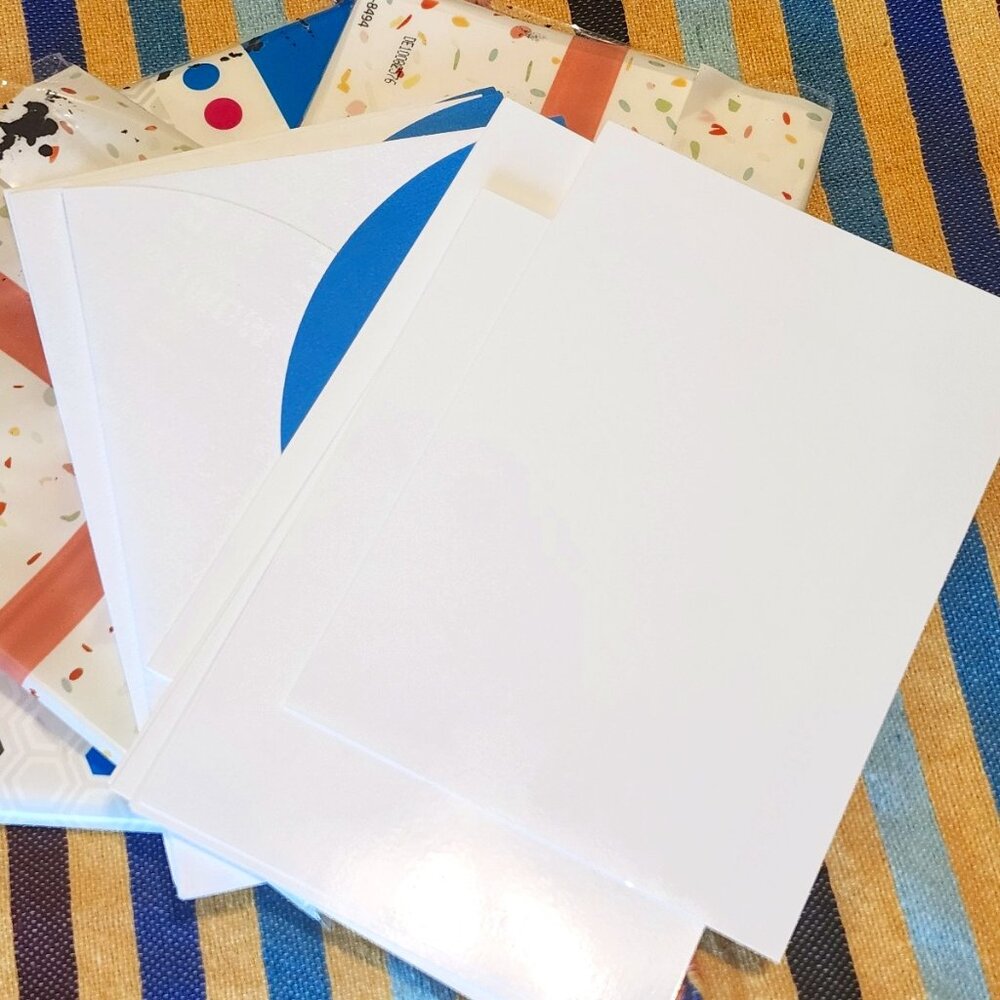 5 packages of photo paper with envelopes 75 units NEW